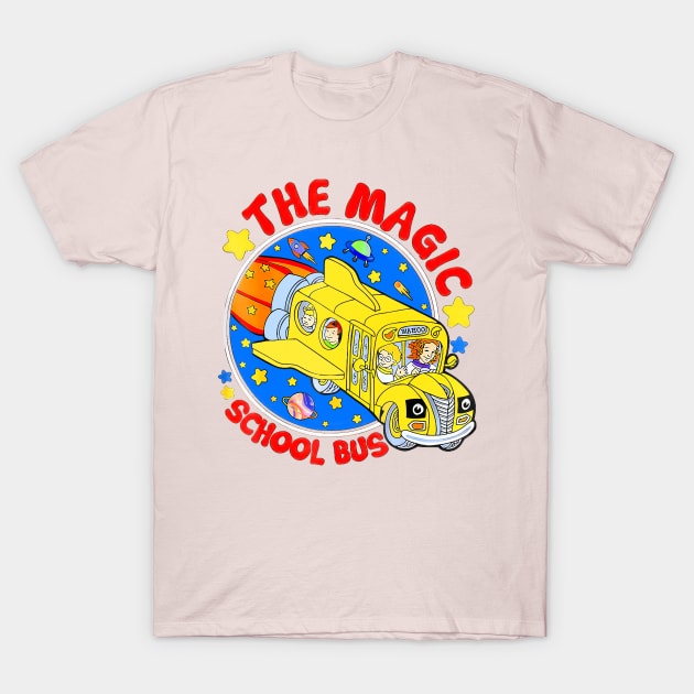 Funny Magic School Bus Take Chances Make Mistakes Get Messy T-Shirt by Art.Ewing